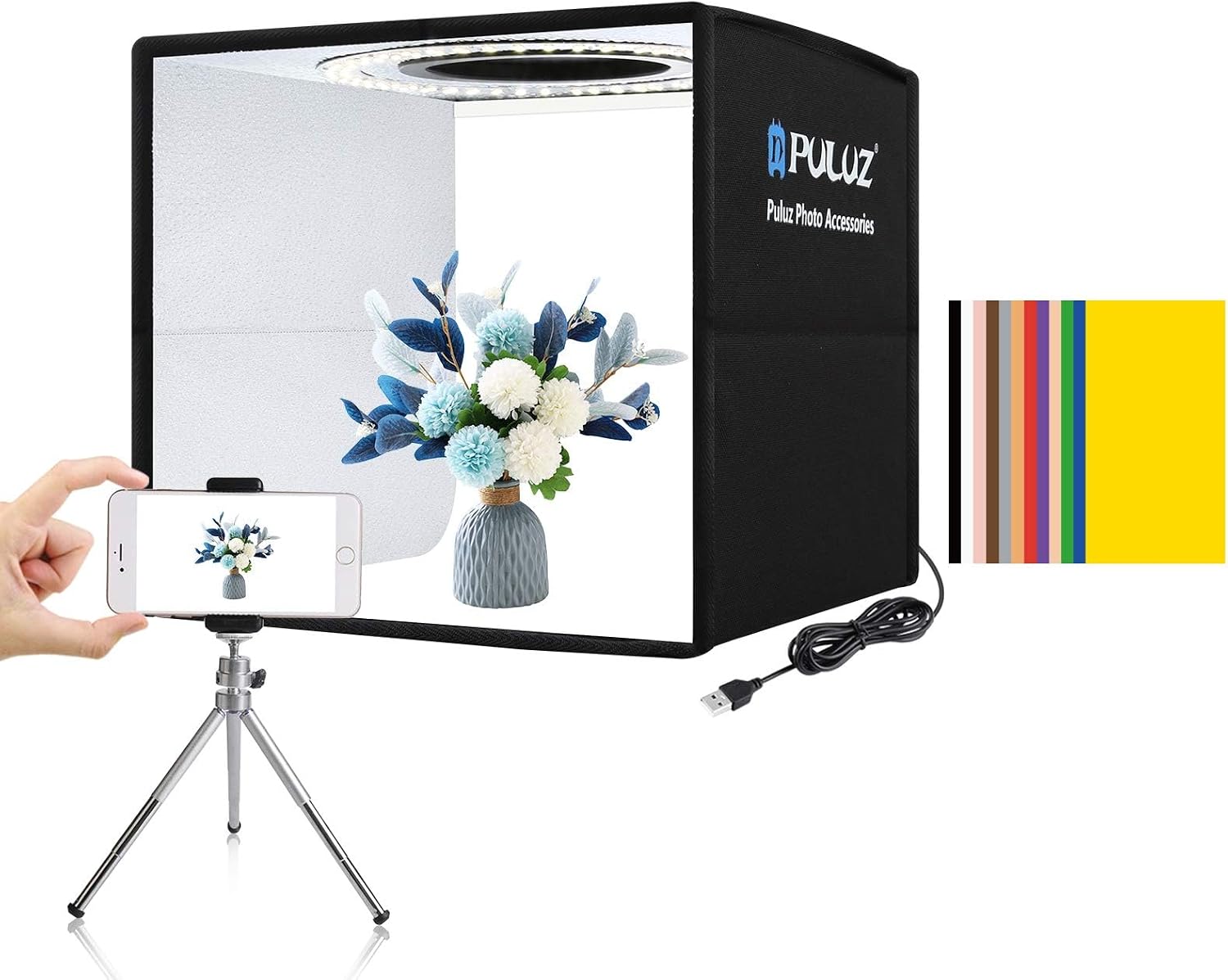 Photography Led Lighting Kit - Lampu Video Panel LED RGB dengan