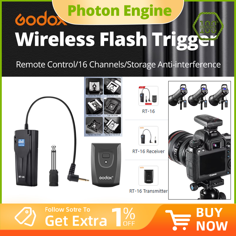 Trigger Receiver Set - Godox RT-16 16 Saluran Pemicu Flash