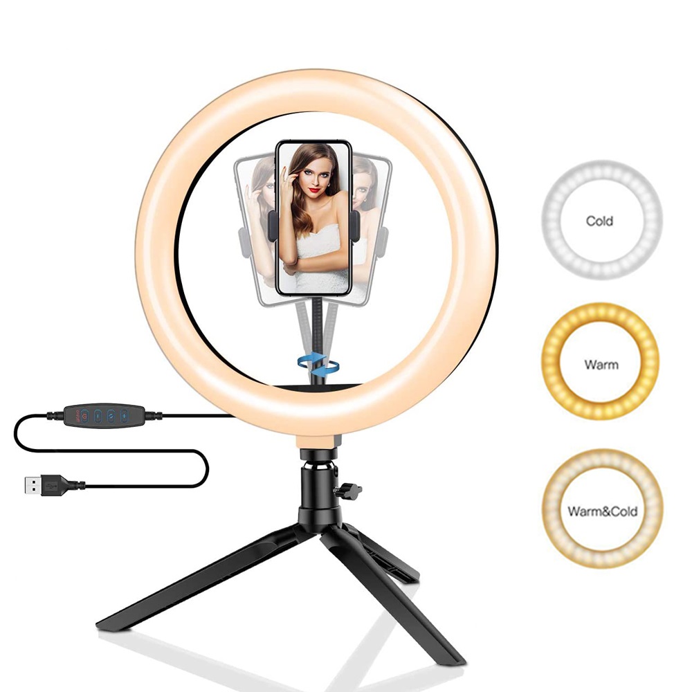 Photography Led Lighting Kit - Lampu Ring Led 26cm untuk Tripod,