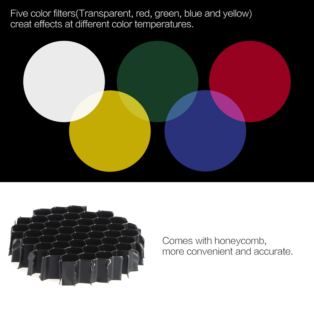 Honeycomb Grid Filter - Snoot Kerucut dengan Grid Sarang Lebah