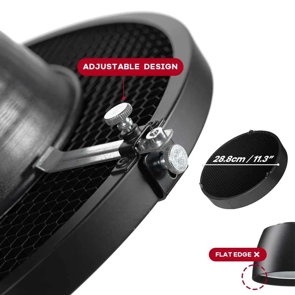 28cm 30 40 50 60 derajat kisi  - Honeycomb Grid Filter ulasan dan harga