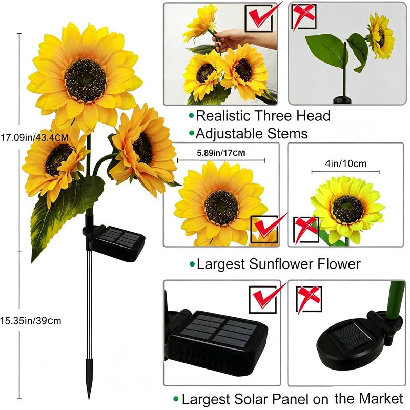 2 Paket Lampu Taman Tenaga Sur - Flower Photography Led Lighting Pack ulasan dan harga