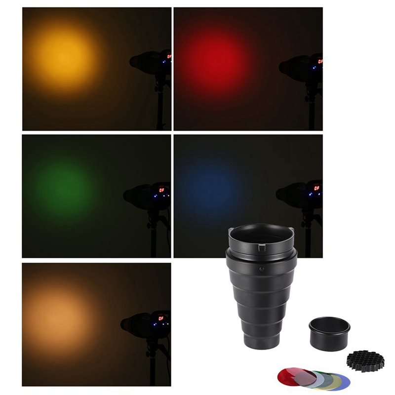 N75R-3X Conical Snoot dengan H - Honeycomb Grid Filter ulasan dan harga