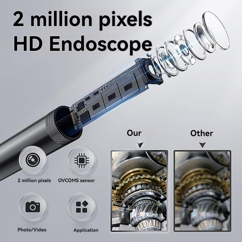 Endoskopi Industri Lensa 8Mm,  - Photography Lighting Diagram ulasan dan harga