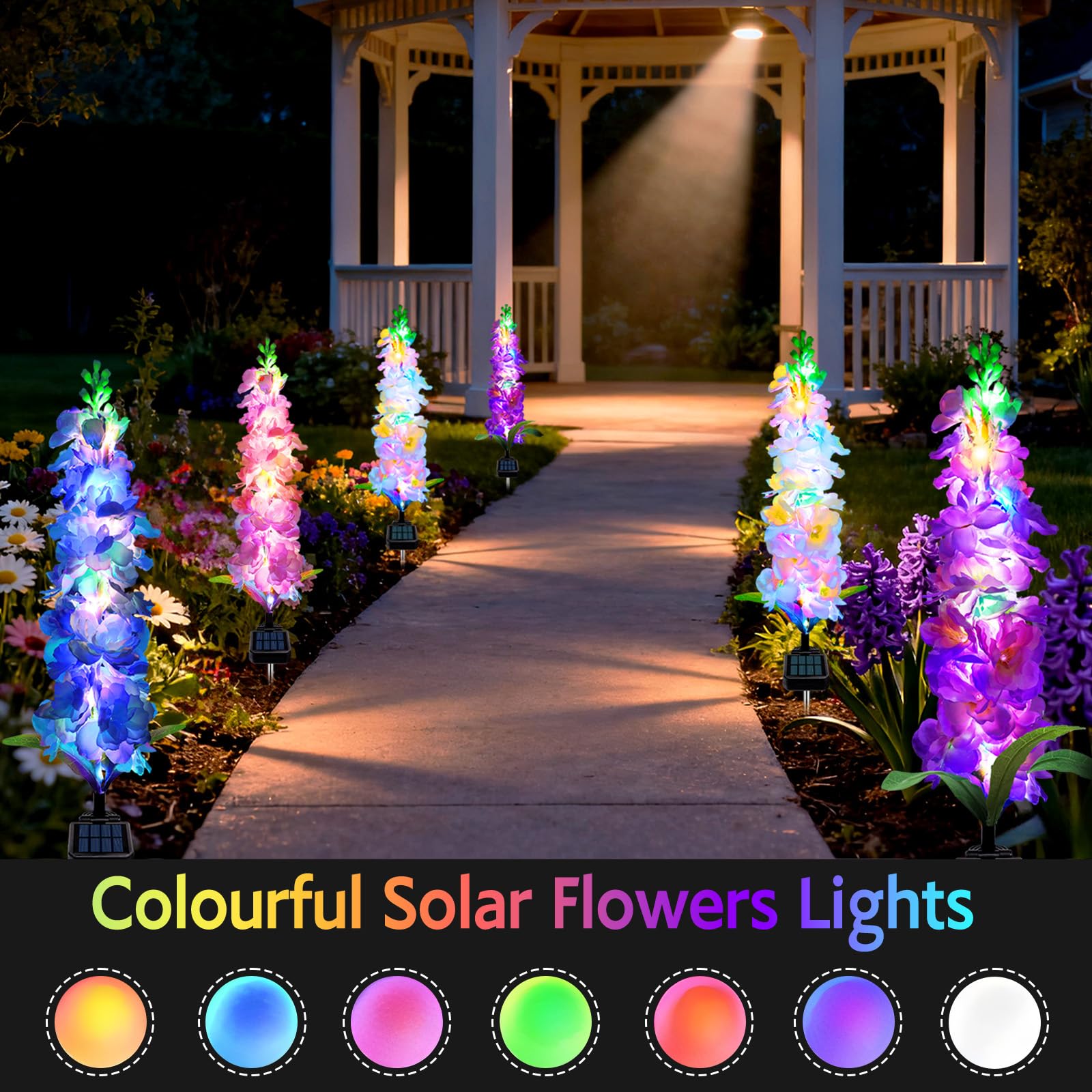 Lampu Taman Tenaga Surya, Lamp - Flower Photography Led Lighting Pack ulasan dan harga