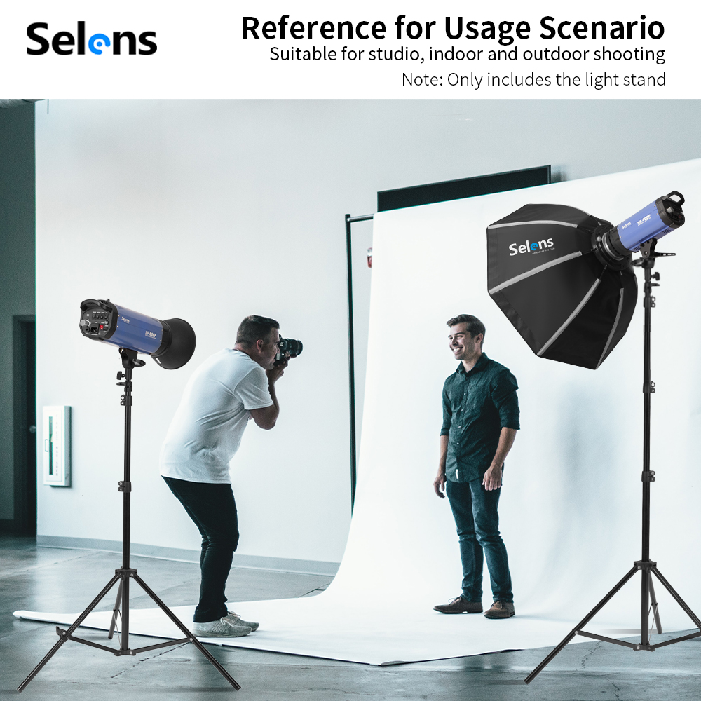 Statif Lampu Selens 2.2~3.95m  - Photography Lighting Reflectors ulasan dan harga