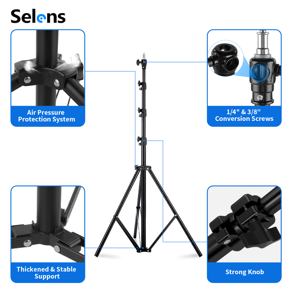 Statif Lampu Selens 2.2~3.95m  - Photography Lighting Reflectors ulasan dan harga