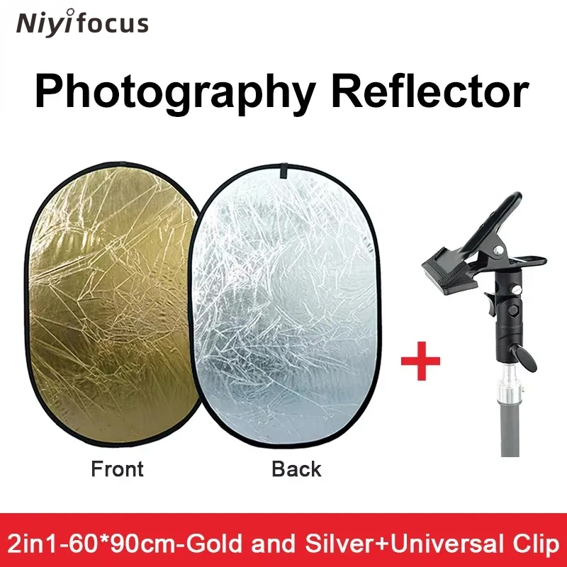 Reflektor Portabel Bulat 2in1  - Photography Lighting Reflectors ulasan dan harga