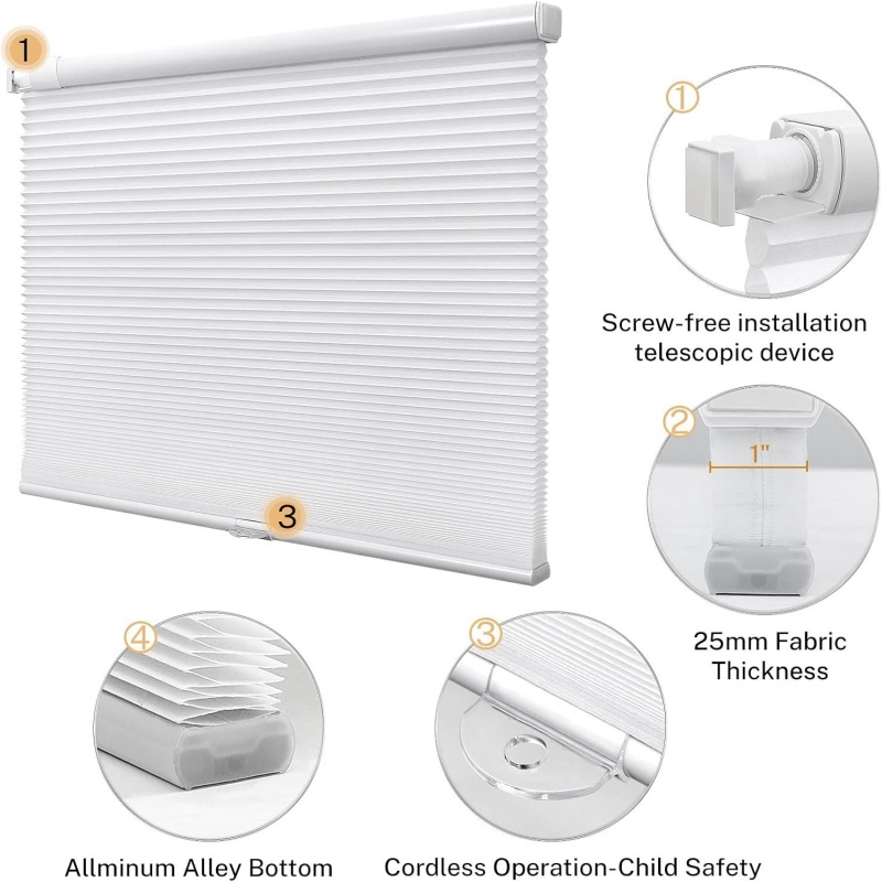 Tirai Seluler Sarang Lebah Tan - Honeycomb Grid Filter ulasan dan harga