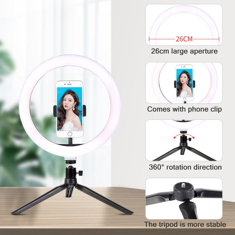 Lampu Ring Led 26cm untuk Trip - Photography Led Lighting Kit ulasan dan harga
