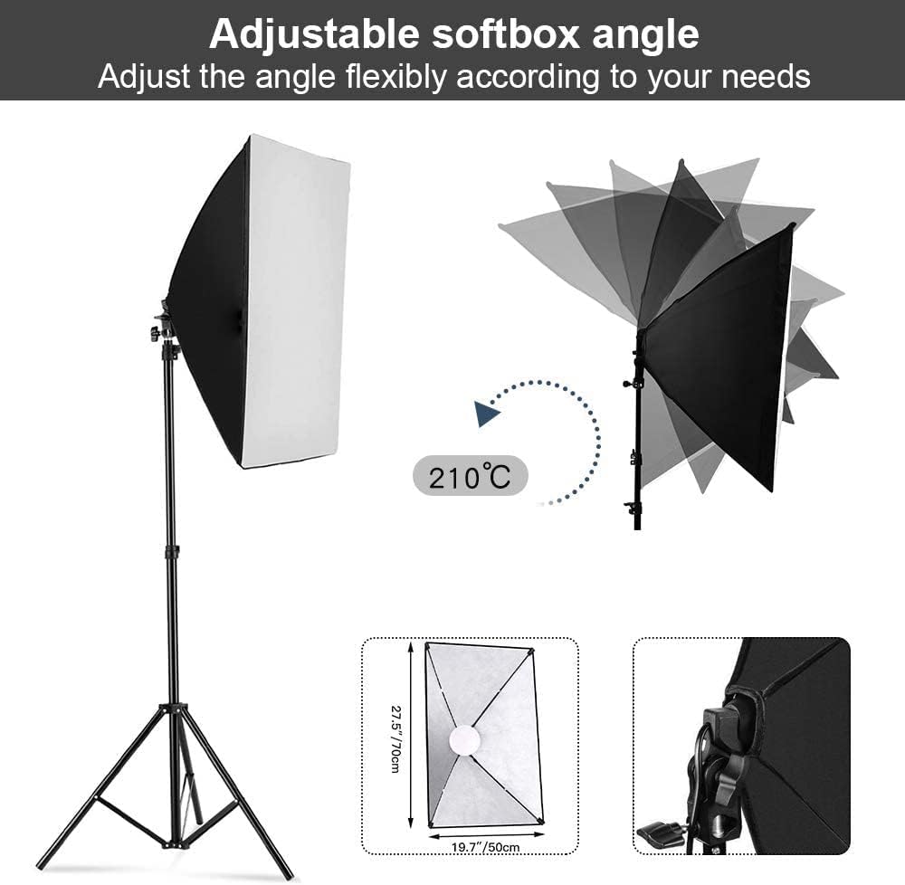 Kit Pencahayaan Softbox Fotogr - Photography Led Lighting Kit ulasan dan harga