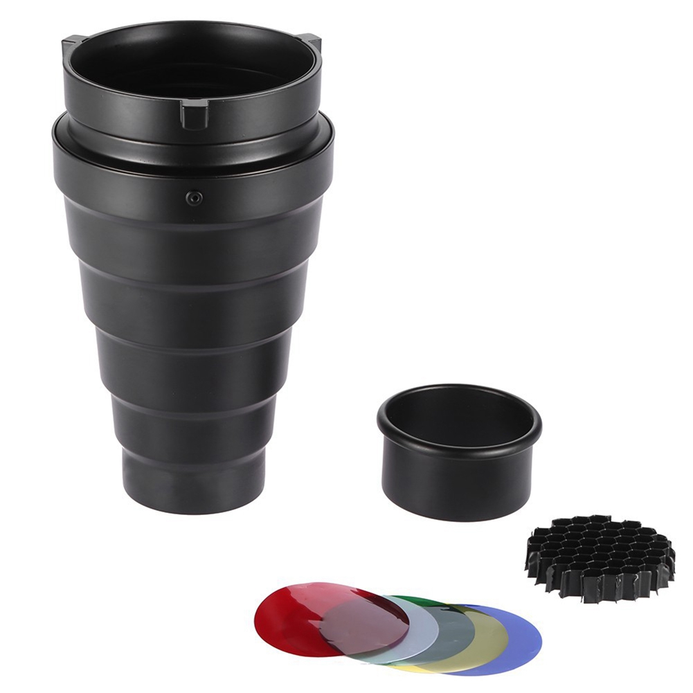 Snoot Kerucut dengan Grid Sara - Honeycomb Grid Filter ulasan dan harga