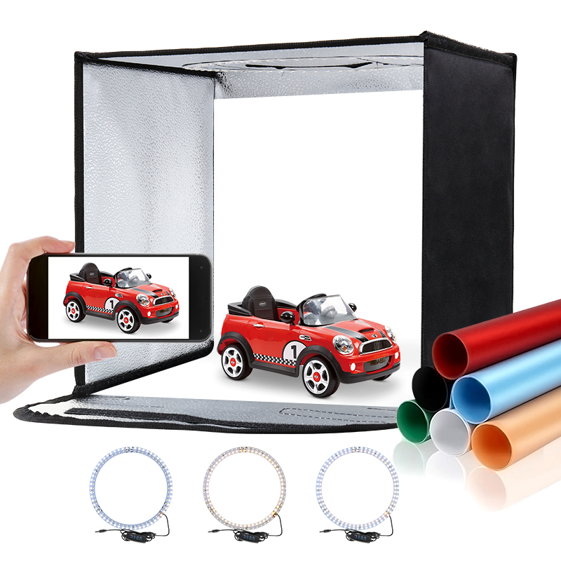 Kotak lampu Studio foto lipat  - Photography Led Lighting Kit ulasan dan harga