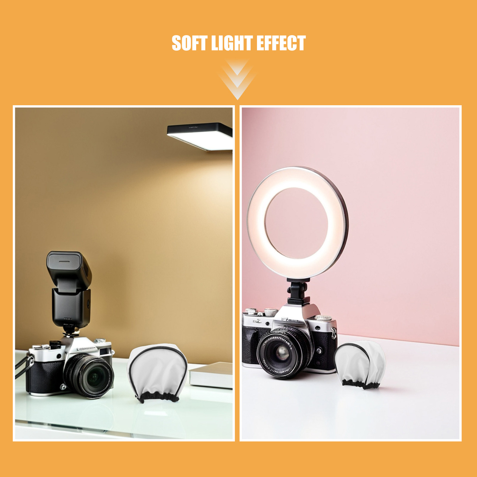 4Pcs Diffuser Softbox Fotograf - Lighting Effect In Photography ulasan dan harga
